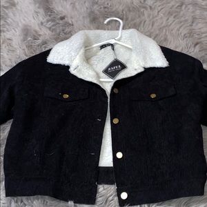 NWT Zaful Corduroy Button Up Jacket